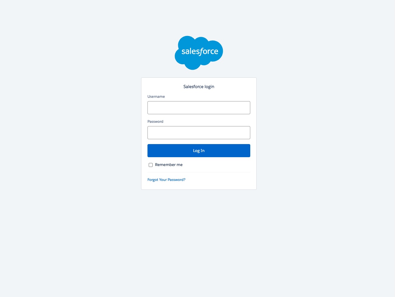Login to Salesforce